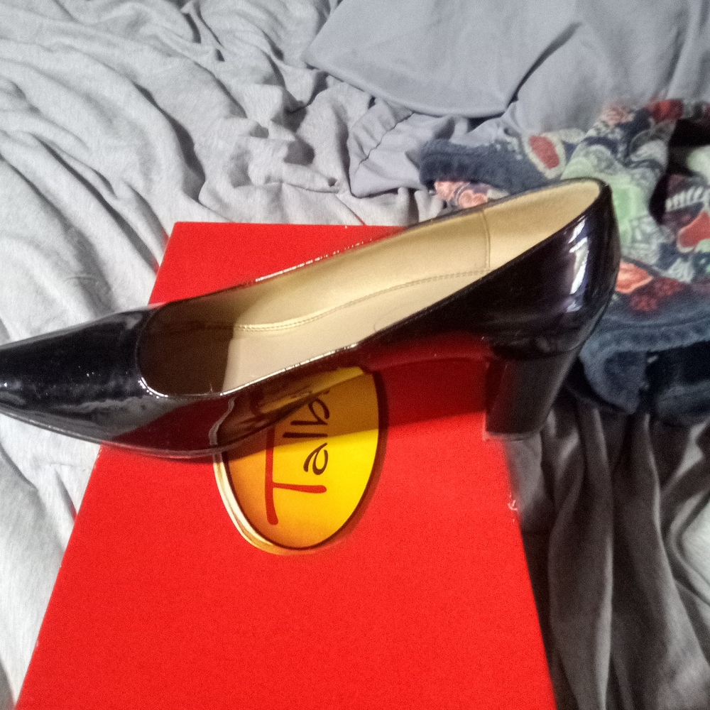 Talbots Black Patent Leather Heels
